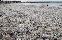 FOTO: Aksi Bersihkan Sampah di Pantai Jimbaran Bali