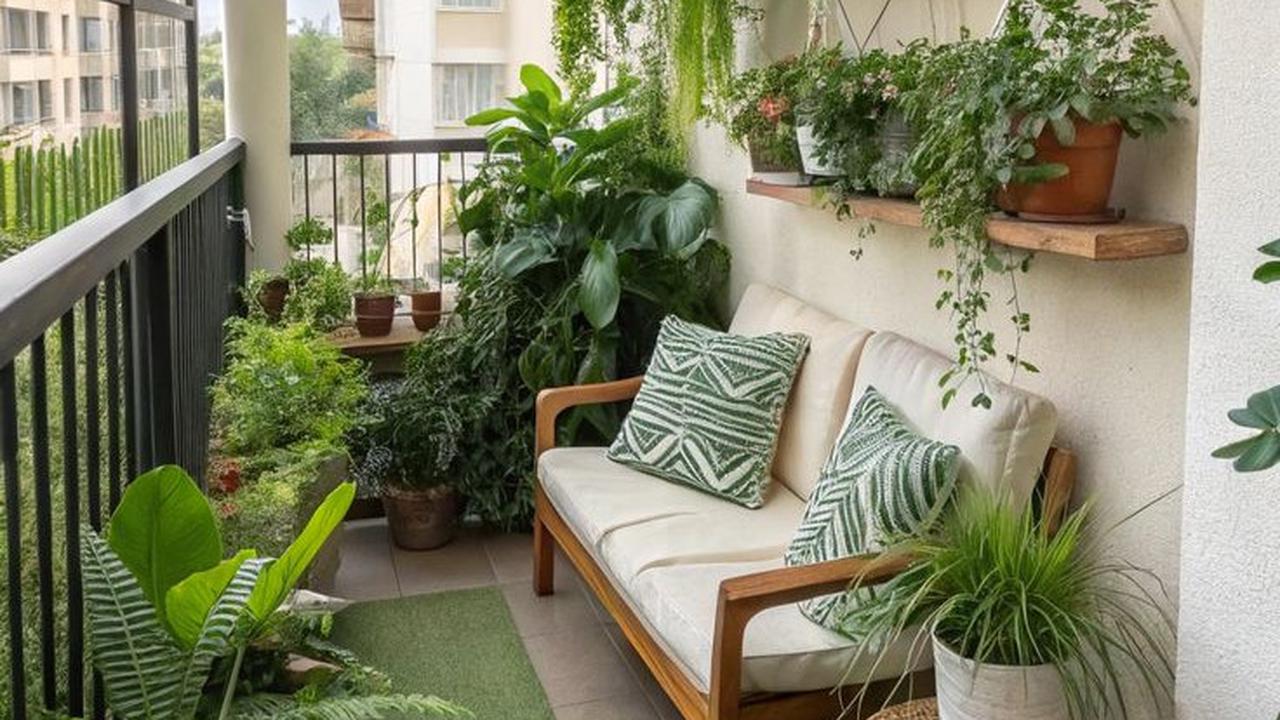 Ilustrasi Taman di Balkon Lantai 2 (©Pinterest)