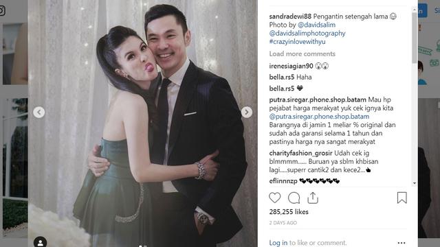 Sandra Dewi dan Harvey Moeis (https://www.instagram.com/p/BvG29c2B-lv/)