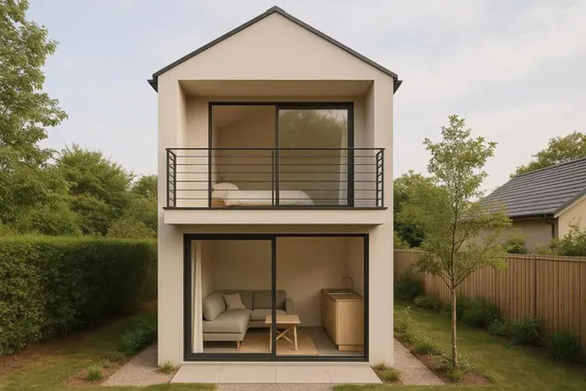 7 Model Rumah Kecil Mungil 46 Estetik dengan Mezzanine, Solusi Hunian Modern Hemat Lahan