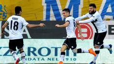 Jose Mouri (tengah) berhasil mencetak gol tunggal kemenangan Parma atas Juventus pada menit ke-60 (AP Photo/Marco Vasini)