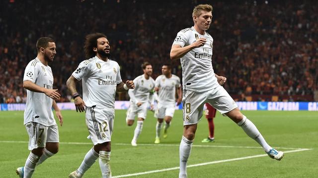 Gelandang Real Madrid, Toni Kroos (OZAN KOSE / AFP)