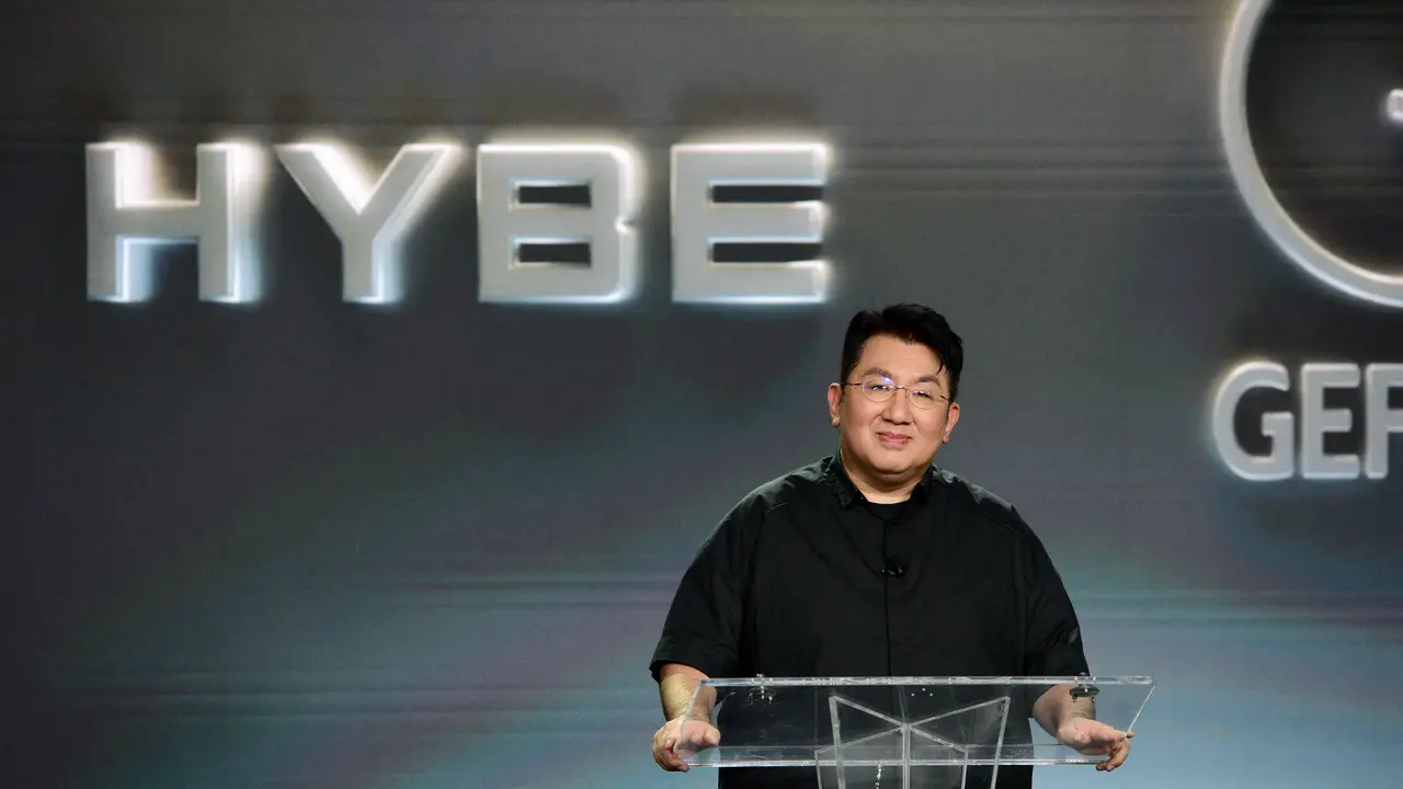 Bang Si Hyuk. (Vivien Killilea/Getty Images for HYBE x Geffen Records/AFP Vivien Killilea / GETTY IMAGES NORTH AMERICA / Getty Images via AFP