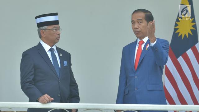 Presiden Jokowi Terima Kunjungan Raja Malaysia di Istana Bogor