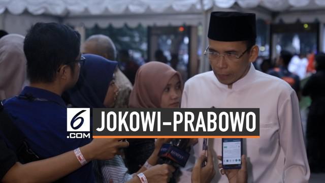 Tuan Guru Bajang sambut baik peristiwa petemuan Joko Widodo dengan Prabowo. Ia menilai pertemuan itu membawa dampak baik di tengah-tengah masyarakat yang sempat terpecah.