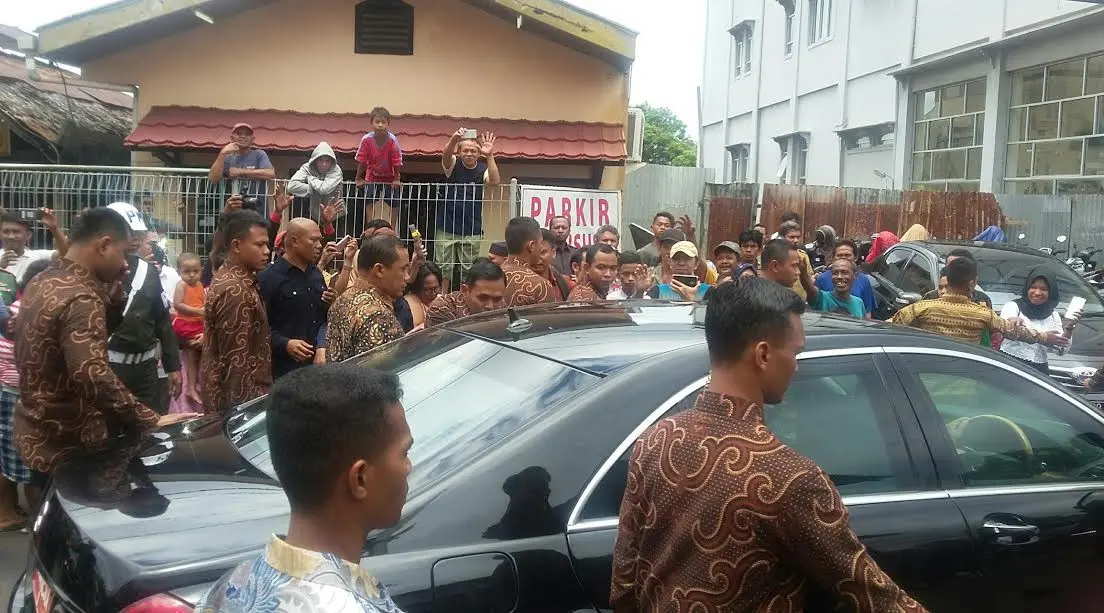 Presiden Jokowi di Ternate (Liputan6.com/ Hairil Hiar)