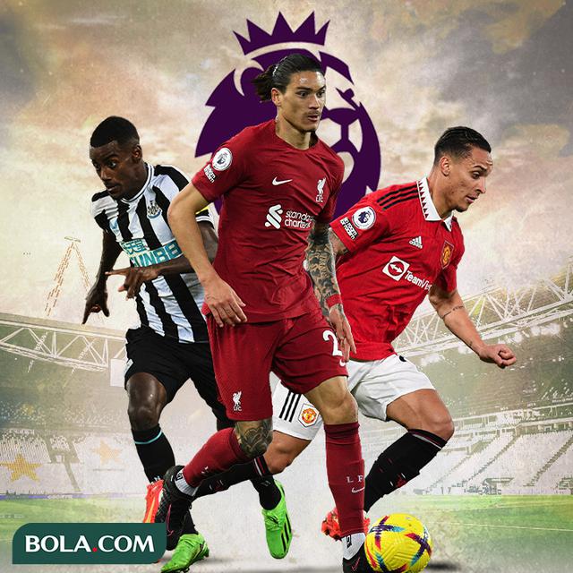 Ilustrasi - Alexander Isak, Antony, Darwin Nunez