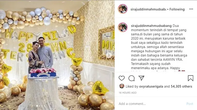 Zaskia Gotik (Foto: Instagram/@sirajuddinmahmudsabang)