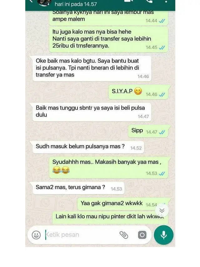 6 Chat Balasan untuk Penipu Ini Cerdas Sekaligus Bikin Ngakak