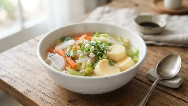 Sup Tofu Sayuran Bening ala Thailand