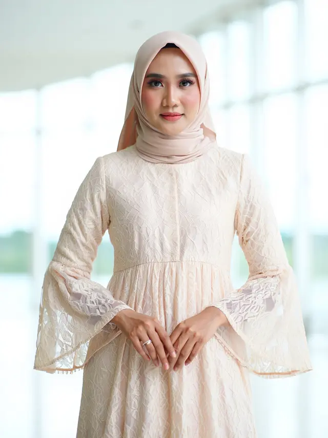 Dress Brokat untuk Orang Gemuk Berkerudung