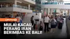 Jumlah penerbangan di Bandara Internasional I Gusti Ngurah Rai, Bali, yang terdampak konflik di Timur Tengah terus bertambah hingga Senin siang.