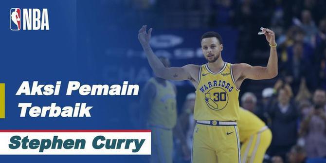 VIDEO: Stephen Curry Jadi Bintang Saat Golden State Warriors Kalahkan Portland Trail Blazers di NBA