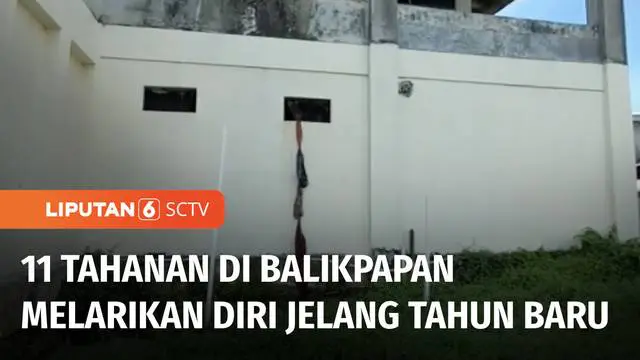 Menjelang pergantian tahun, 11 tahanan Polresta Balikpapan melarikan diri melalui ventilasi. Dari 11 orang, tiga di antaranya berhasil ditangkap kembali, sedangkan delapan lainnya masih buron.