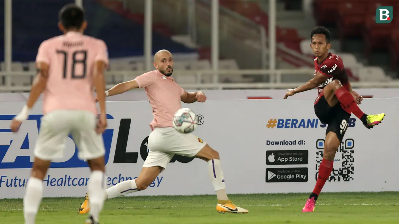Foto: M. Rahmat Cetak Gol Tunggal Kemenangan Bali United atas Persik Kediri, sekaligus Gol Pertama di BRI Liga 1 2021 / 2022