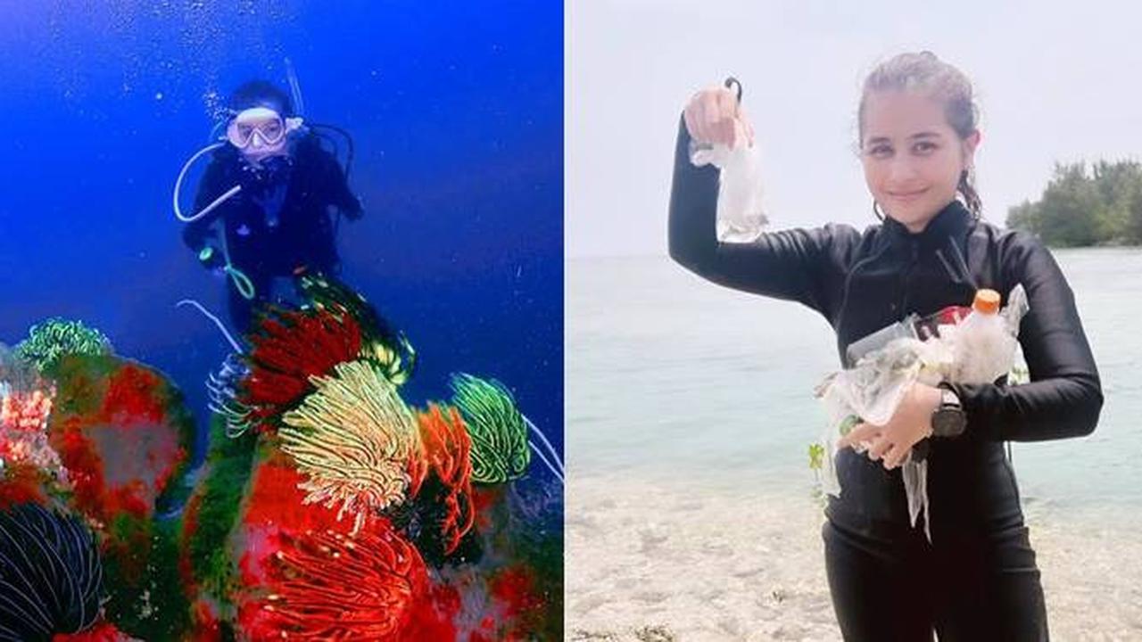 Turut Bersihkan Sampah, Ini 7 Potret Prilly Latuconsina Diving di Pulau Sangiang