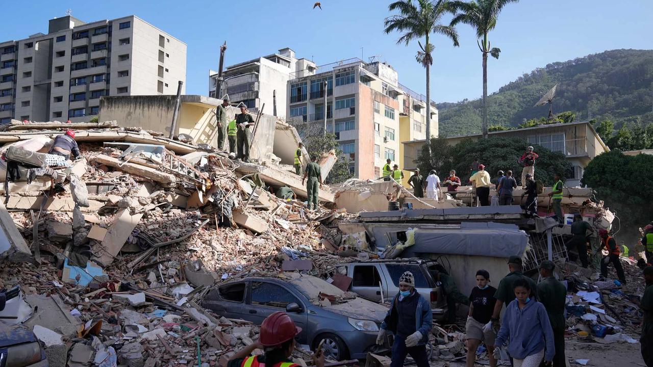 FOTO: Gempa Kembar Terbesar Seabad Luluhlantakkan Wilayah Caracas Venezuela