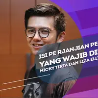 isi poin perpoin tentang perjanjian perceraian Nicky Tirta dan Liza Elly.