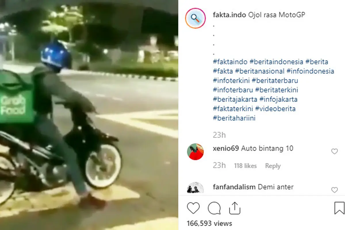 Seperti dilansir @fakta.indo, terlihat pengemudi dengan makanan yang berada di bagian belakang tak sabar menanti lampu lalu lintas berwarna hijau.