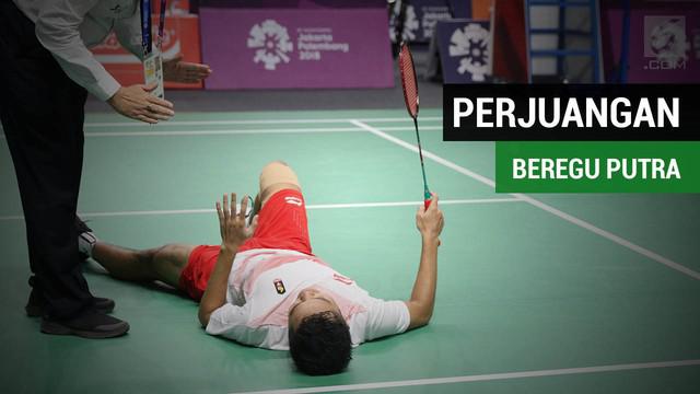 Video perjuangan bulutangkis beregu putra Indonesia di final menghadapi China pada Asian Games 2018.
