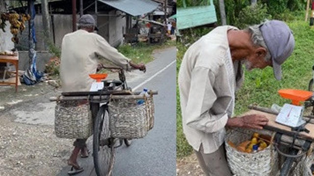 Penuh Kesederhanaan, Sosok Kakek Penjual Mangga Keliling dengan Sepeda di Aceh ini Ternyata Keturunan Nabi Muhammad SAW