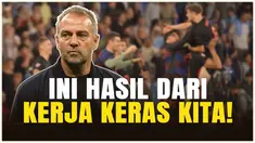 Pelatih Barcelona, Hansi Flick, mengungkapkan rasa bangganya terhadap capaian yang telah diraih anak-anak asuhnya. Baginya, Barcelona adalah keluarga.