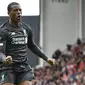 Gelandang Liverpool, Georginio Wijnaldum mencetak gol kemenangan timnya ke gawang Sheffield United. (PAUL ELLIS / AFP)