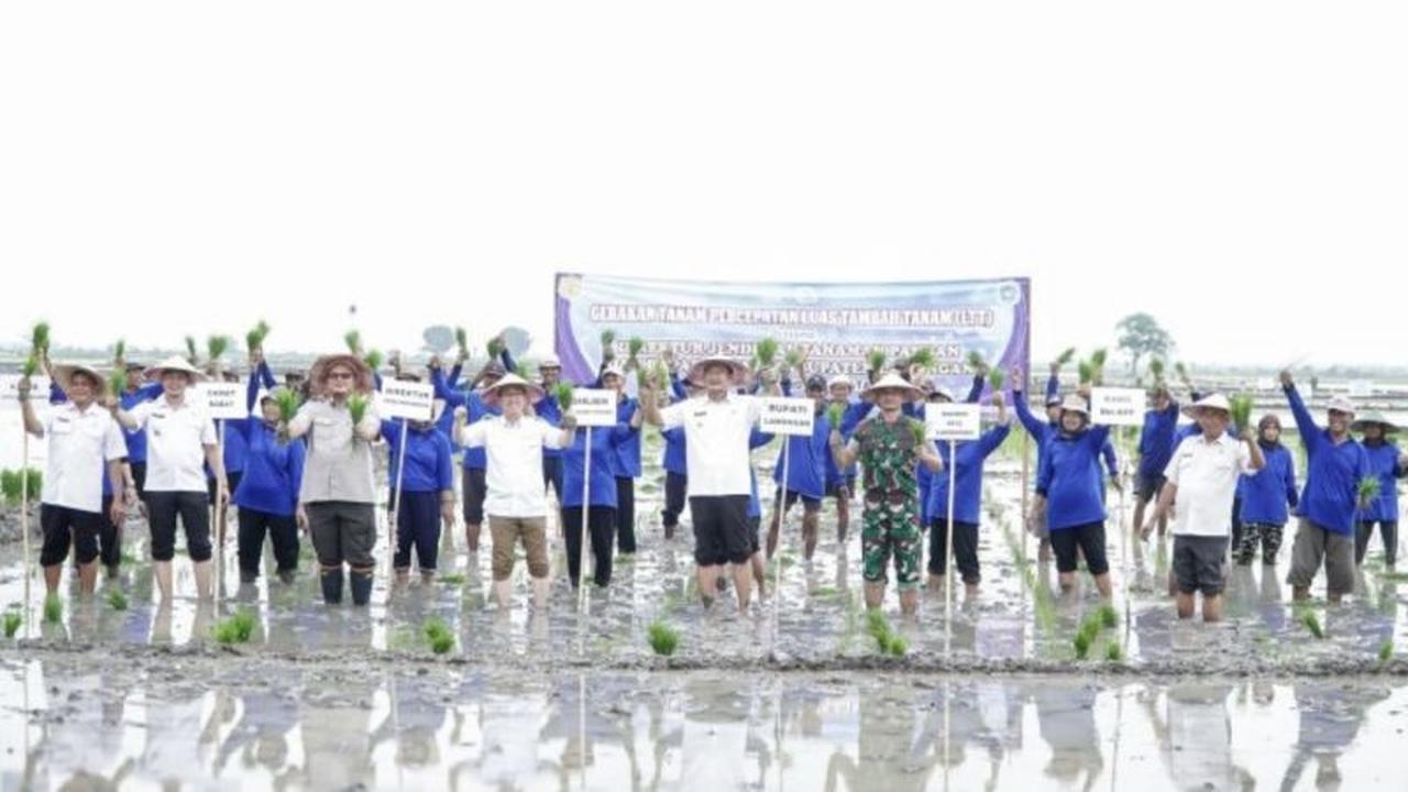 Realisasi LTT Lamongan Lampaui Target Nasional, Perkuat Swasembada Pangan