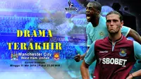 Susunan Pemain Manchester City vs West Ham