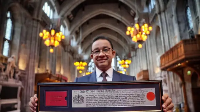 Anies Sabet Gelar Kehormatan Bergengsi di London