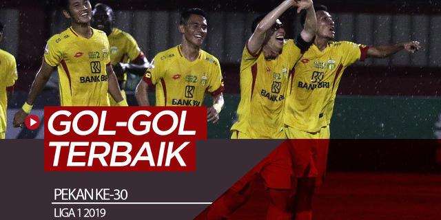 VIDEO: 5 Gol Terbaik Pekan Ke-30 Liga 1 2019
