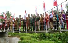 Jembatan Garuda TNI Dongkrak Ekonomi Warga Baros, Permudah Aksesibilitas