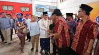 Ketua Umum PAN Zulkifli Hasan hadir menyapa warga Sukabumi bersama Desy Ratnasari, Minggu 3 Februari 2019. (Istimewa)