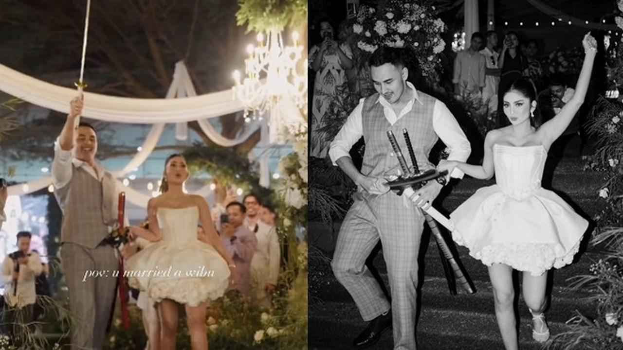 7 Momen Debi Sagita dan Marco Ivanos Cover Dance Lagu One Piece di Pesta Pernikahannya