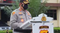 Kapolres Garut AKBP Adi Benny Cahyono dalam salah satu kegiatan di lingkugan Mako Polres Garut, Jawa Barat. (Liputan6.com/Jayadi Supriadin)