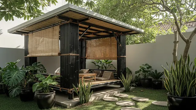 Cara Membuat Gazebo dari Material Bekas yang Tetap Terlihat Mewah/Gemini AI