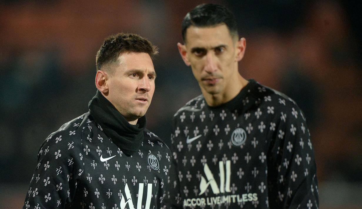 Angel Di Maria (kanan) merupakan salah satu pemain sayap terbaik abad ini.  Namun, ia jarang mendapat perhatian yang layak di klub maupun Timnasnya. Penampilan gemilangnya di PSG dan Timnas Argentina kalah dengan pesona Lionel Messi. Begitu juga di klub sebelumnya. (AFP/Jean-Francois Monier)