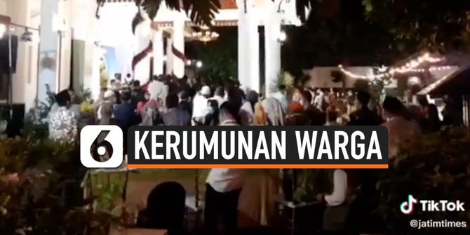 VIDEO: Viral, Kerumunan Warga Diduga Acara Ulang Tahun Gubernur Khofifah