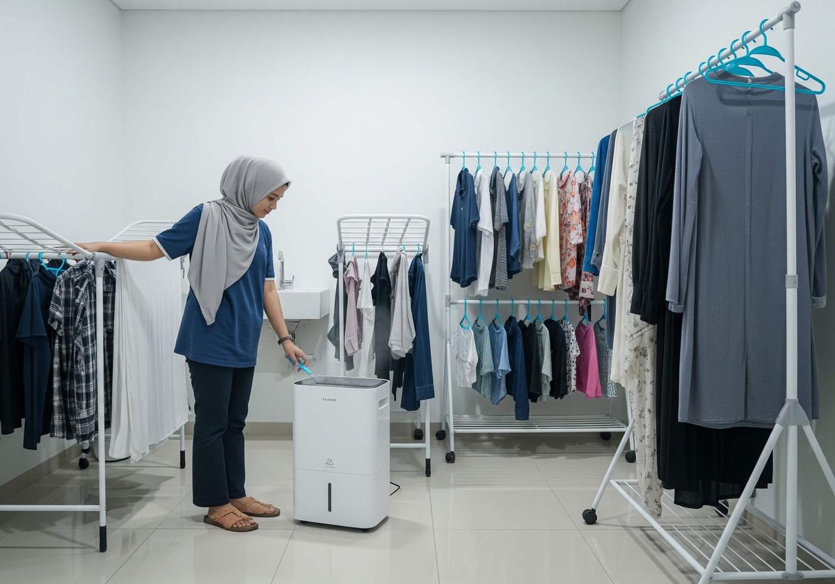 Solusi Area Jemur Tanpa Matahari Langsung Agar Pakaian Tak Bau Apek