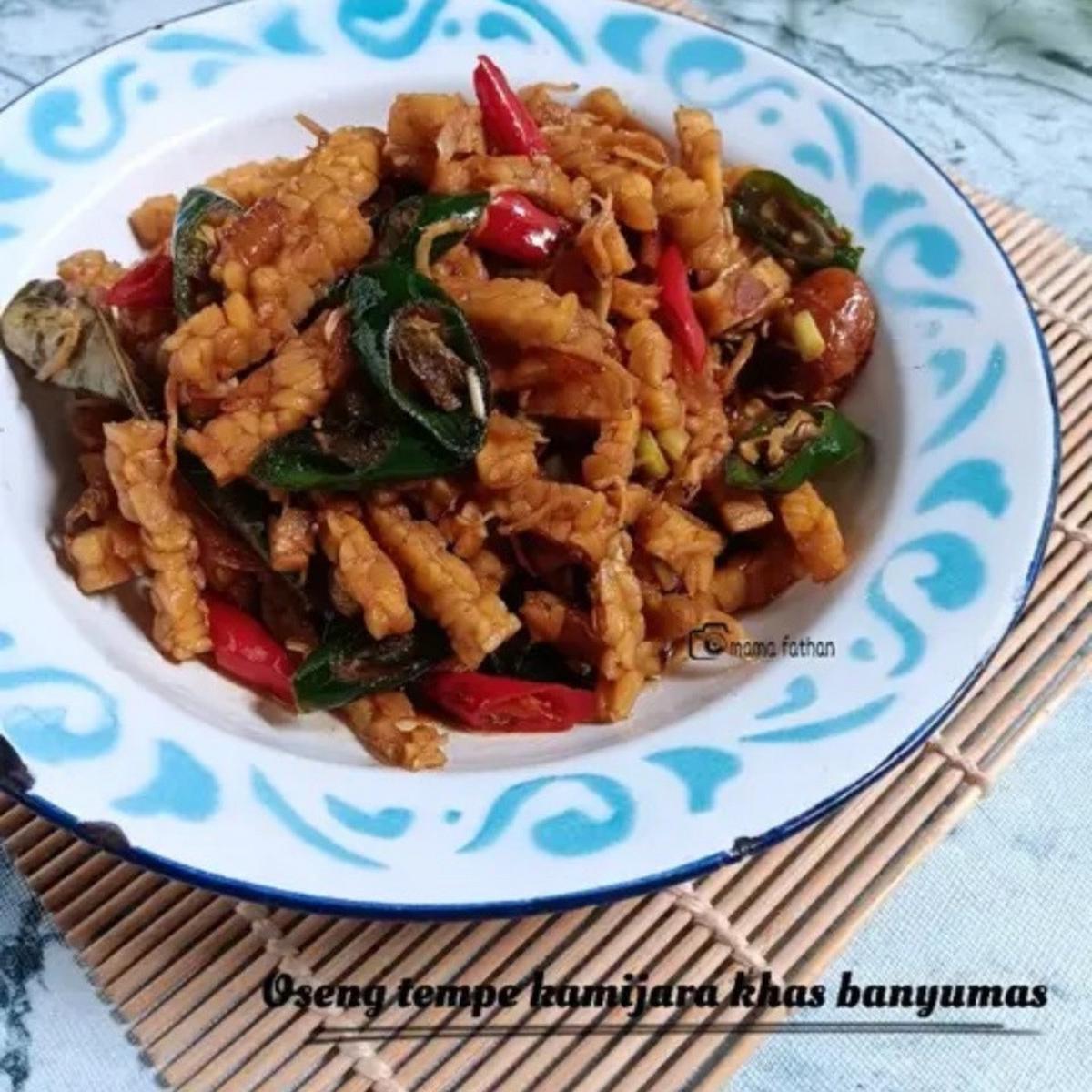 Resep oseng tempe khas Banyumas. (dok. Cookpad @mamafathan)