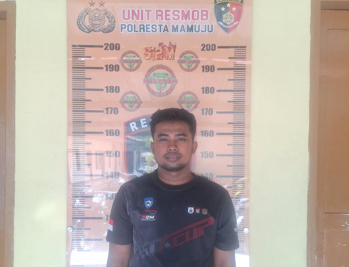 Pelaku penganiayaan terhadap petugas SPBU Simbuang, Mamuju. (merdeka.com/istimewa).
