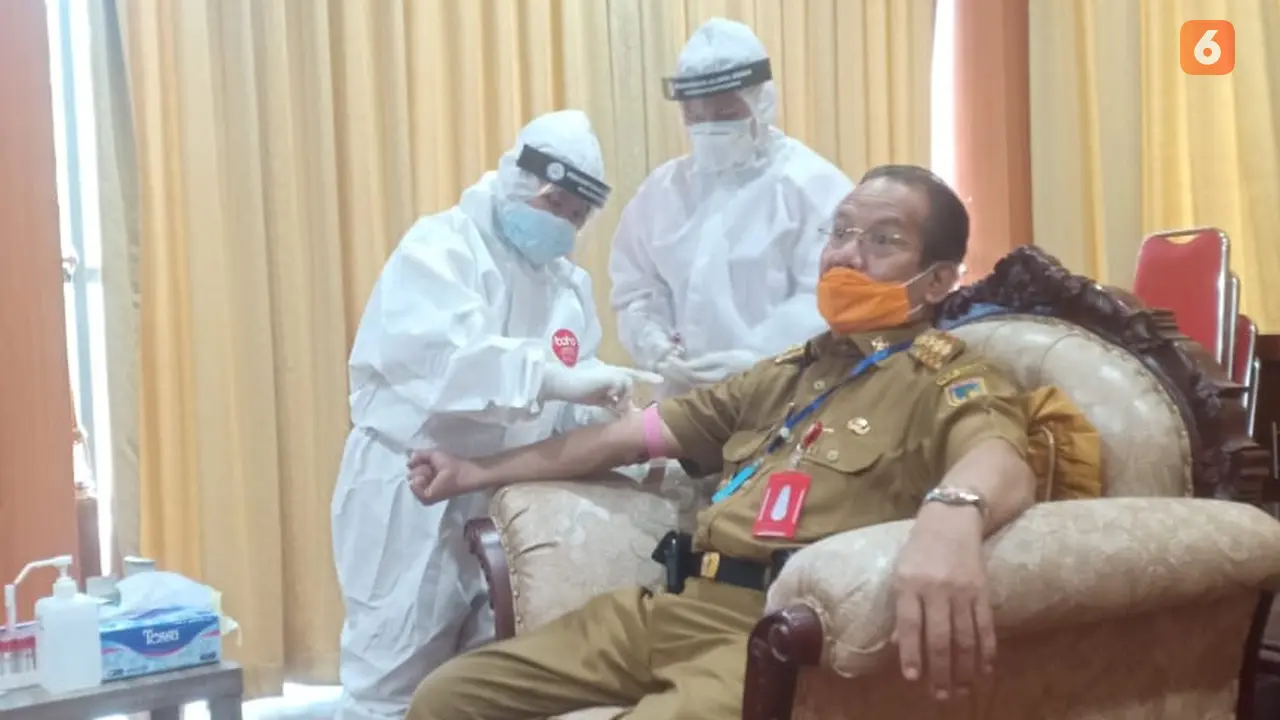 gubernur sulteng jalani rapid test