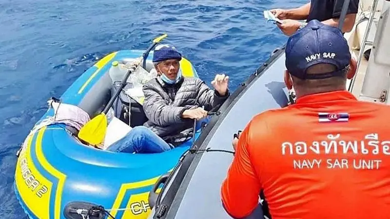 Demi Bertemu Istri, Pria Ini Nekat Dayung Perahu 2000 Km dari Thailand ke India