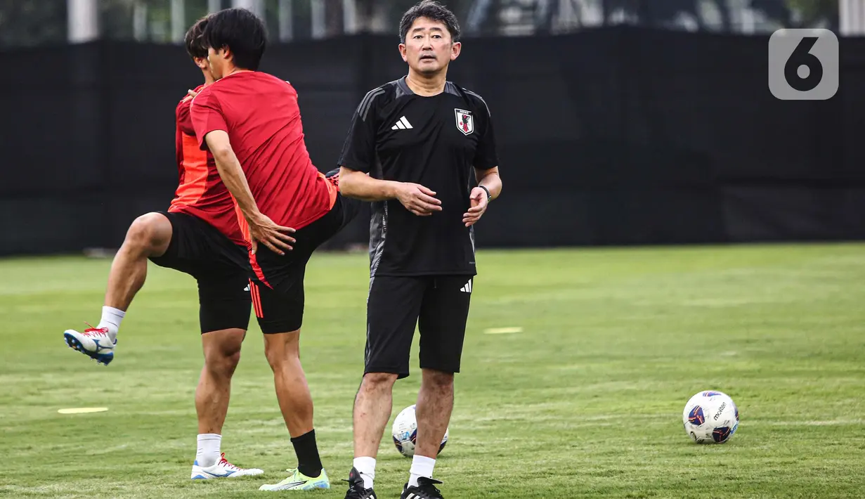 Latihan raksasa Asia ini dibawah pengawasan dan arahan langsung tim kepelatihan Jepang. (Liputan6.com/Angga Yuniar)