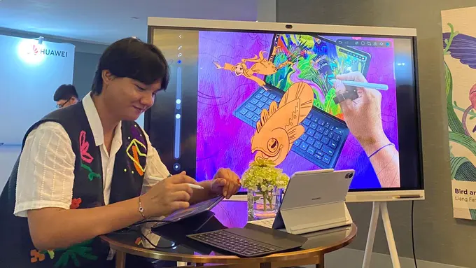 Live Drawing oleh Wastana Haikal