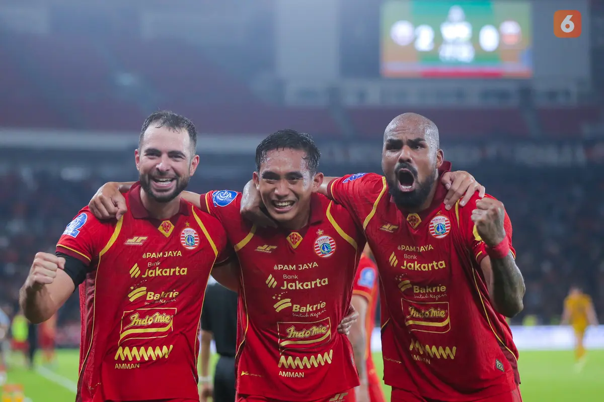 Foto: Persija Meledak-ledak Hancurkan Bhayangkara FC 3 Gol Tanpa Balas, Persaingan di Papan Atas BRI Super League Makin Panas