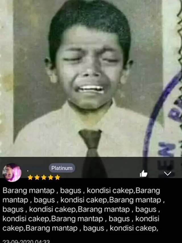 6 Ulasan Pembeli Pamer Ekspresi Wajah di Online Shop Ini Kocak