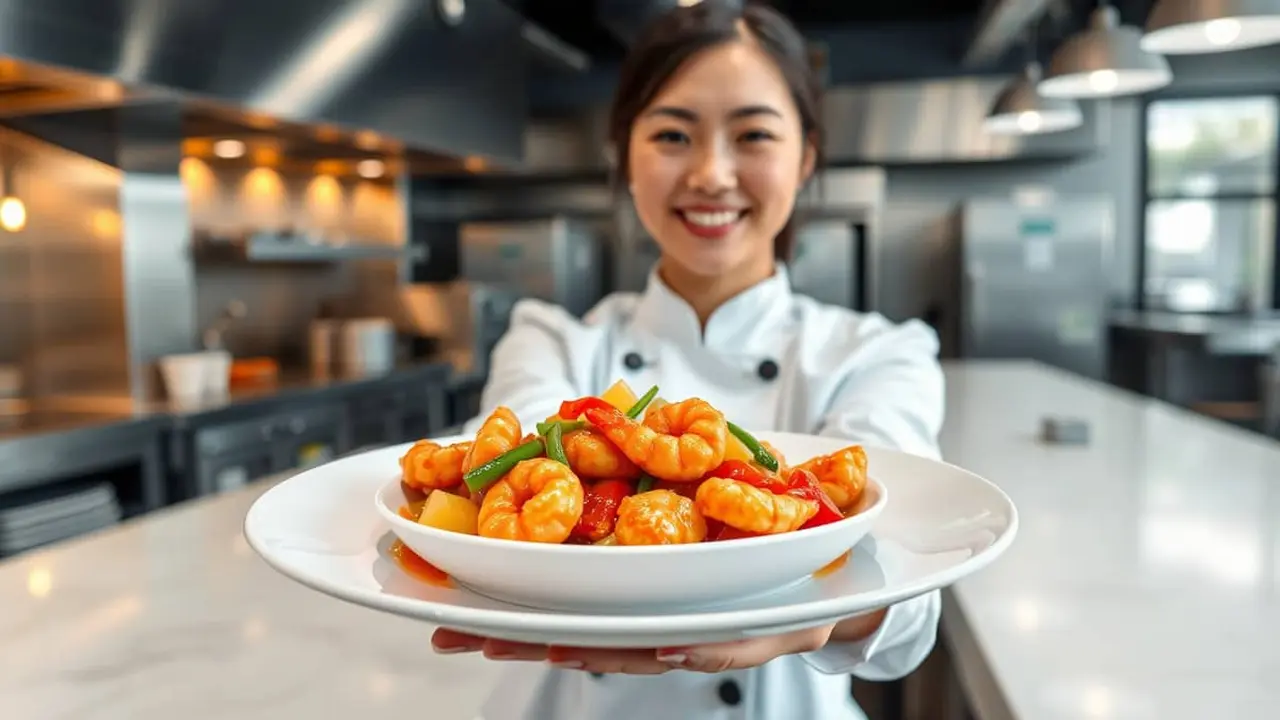 resep udang asam manis sederhana