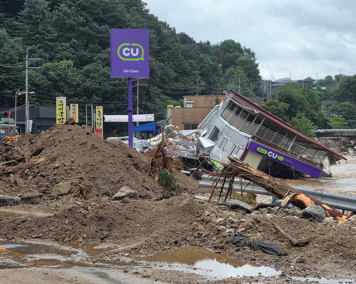 banjir di korea selatan