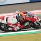 Pembalap Indonesia Reykat Yusuf Fadillah pada sesi kualifikasi Idemitsu Asia Talent Cup /IATC 2022 yang berlangsung di Sirkuit Mandalika, Lombok, NTB (Sabtu, 19 Maret 2022). (Istimewa)